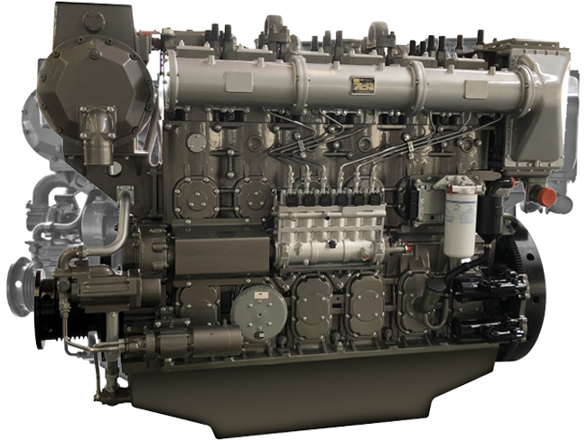 Motor marino Yuchai Yc6cl eficiente de 960/1035/1135/1200 HP, 1000 rpm