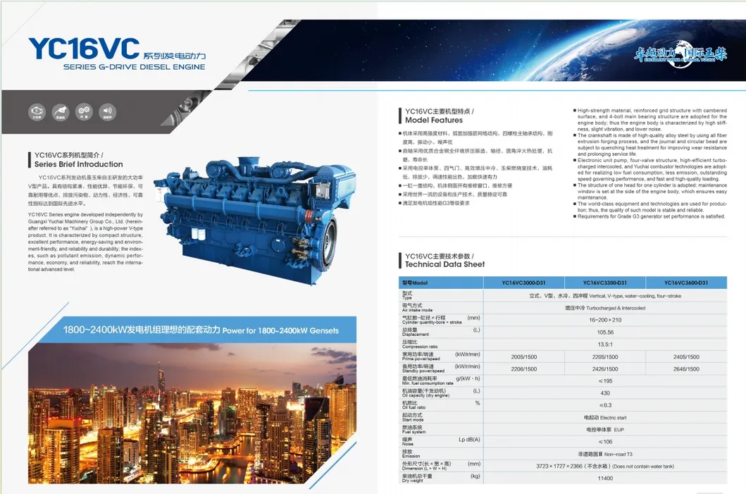 Generador diésel de 2000 kW de alto rendimiento para soluciones energéticas confiables