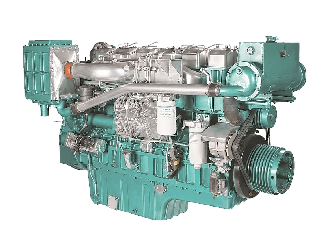 Motor marino Yuchai de alto rendimiento, serie YC6B, de China, en venta, cobertura de potencia de 85-165 CV