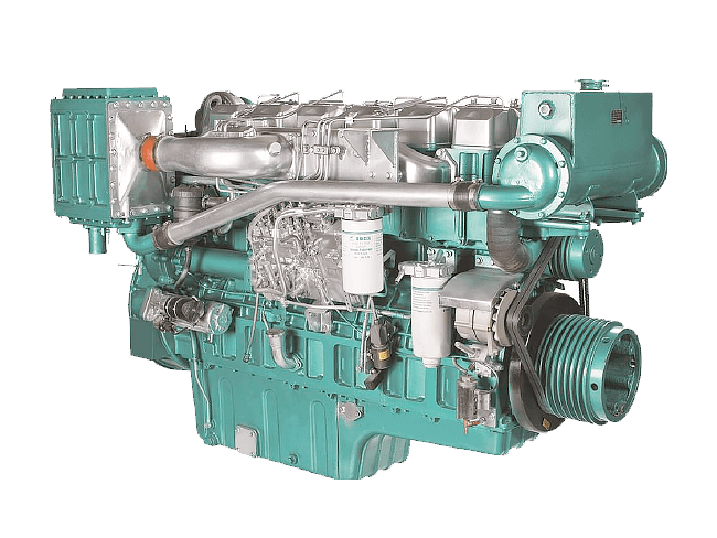 YC6MJ410L-C20, 410 HP, 300 kW, 1800 rpm, motores diésel marinos Yuchai confiables para barcos y embarcaciones marítimas