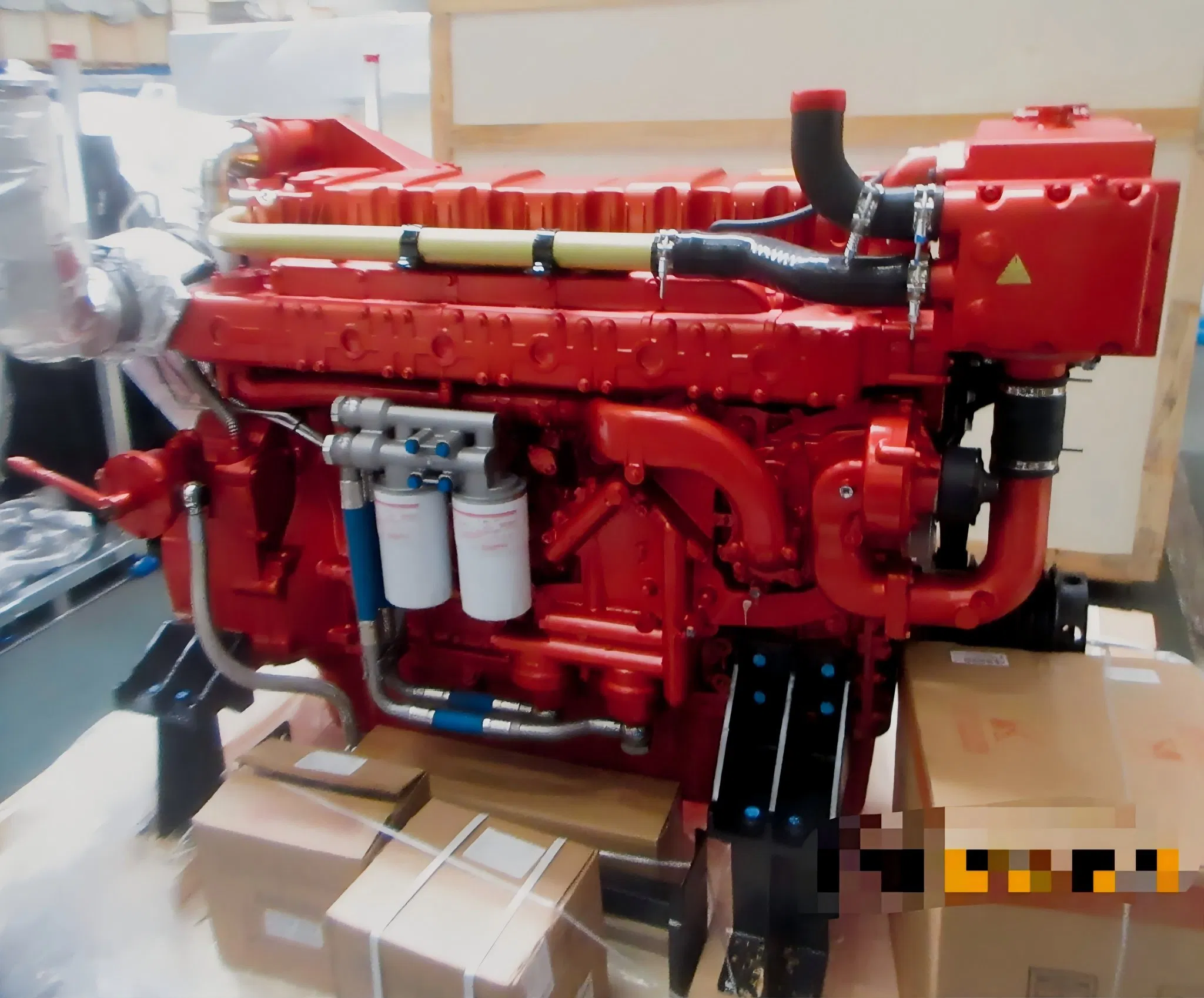 Yc6K520L-C20. Motor diésel marino chino, 520 HP, 1800 rpm, refrigerado por agua